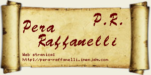 Pera Raffanelli vizit kartica